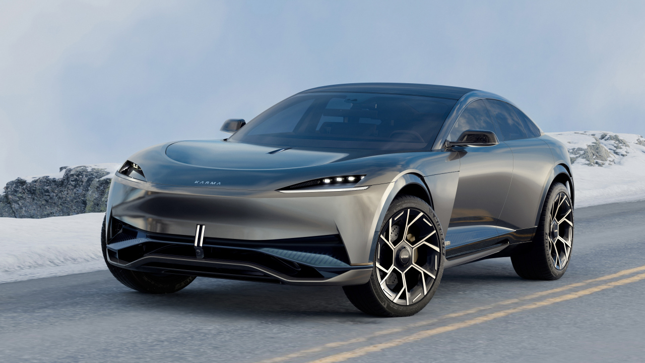 Автомобиль Karma Ivara зимой