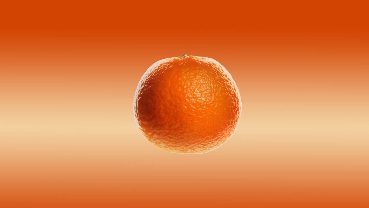 Большой апельсин в воздухе 