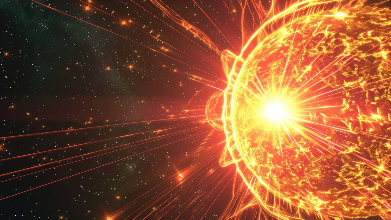 Магнитная вспышка на солнце