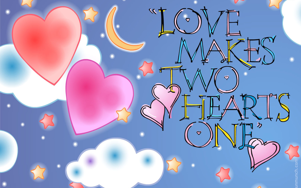 Любовь делает два сердца одним целым