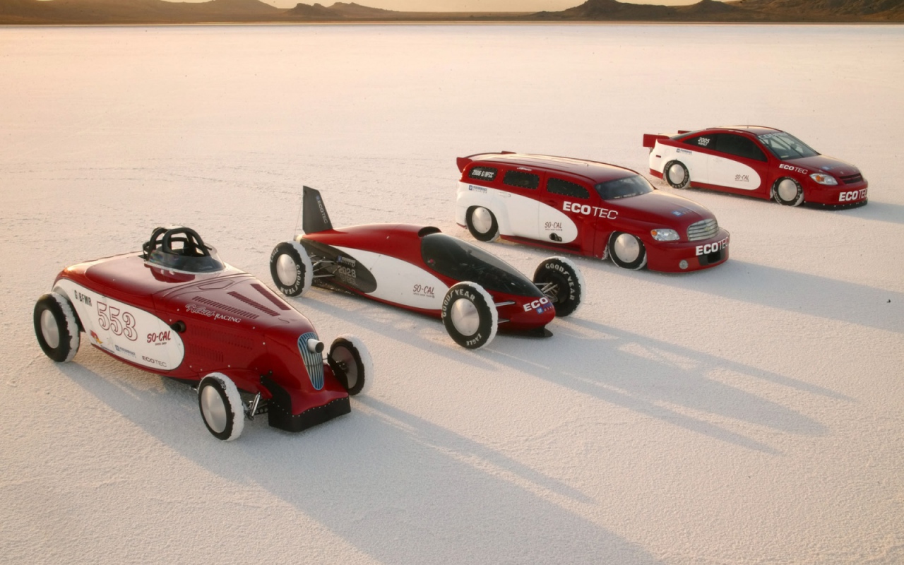 Chevrolet на солевом озере