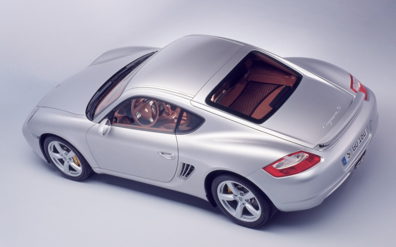 Porsche Cayman сверху