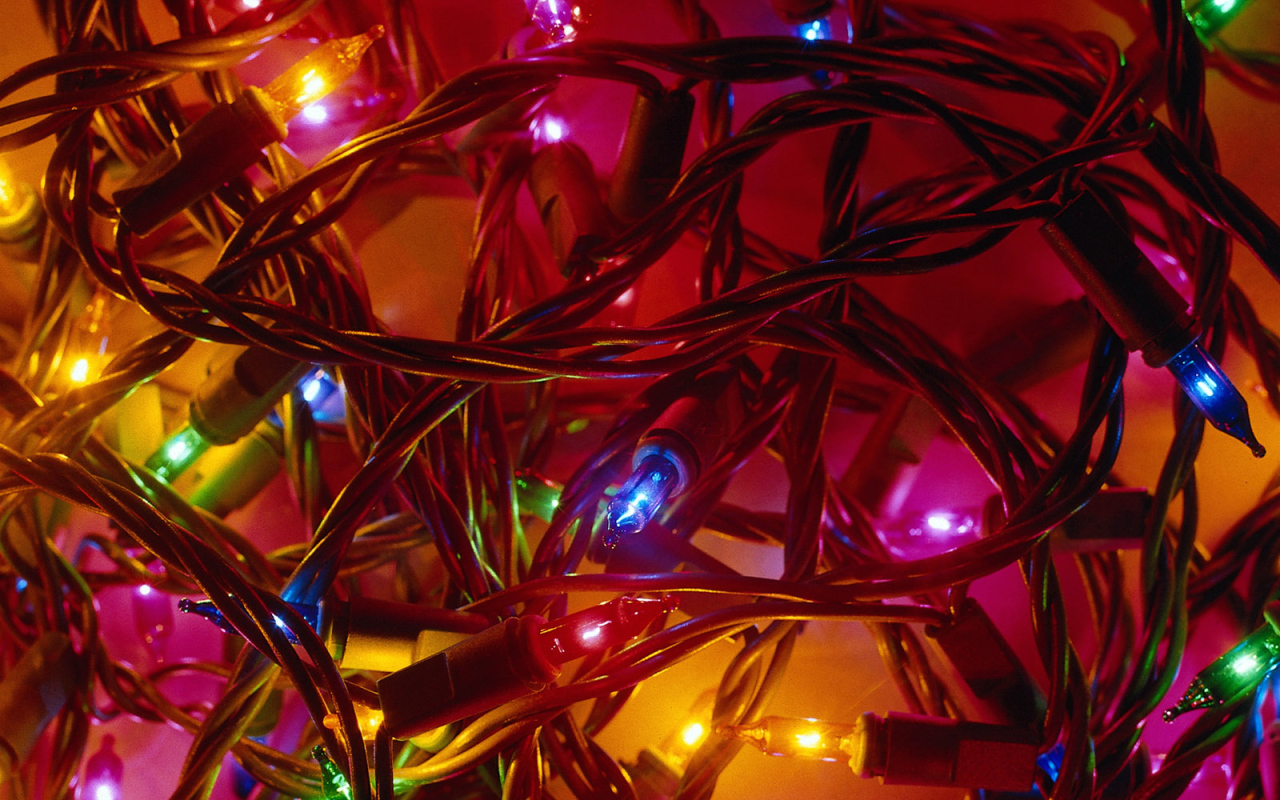 Цветная гирлянда / Рождество