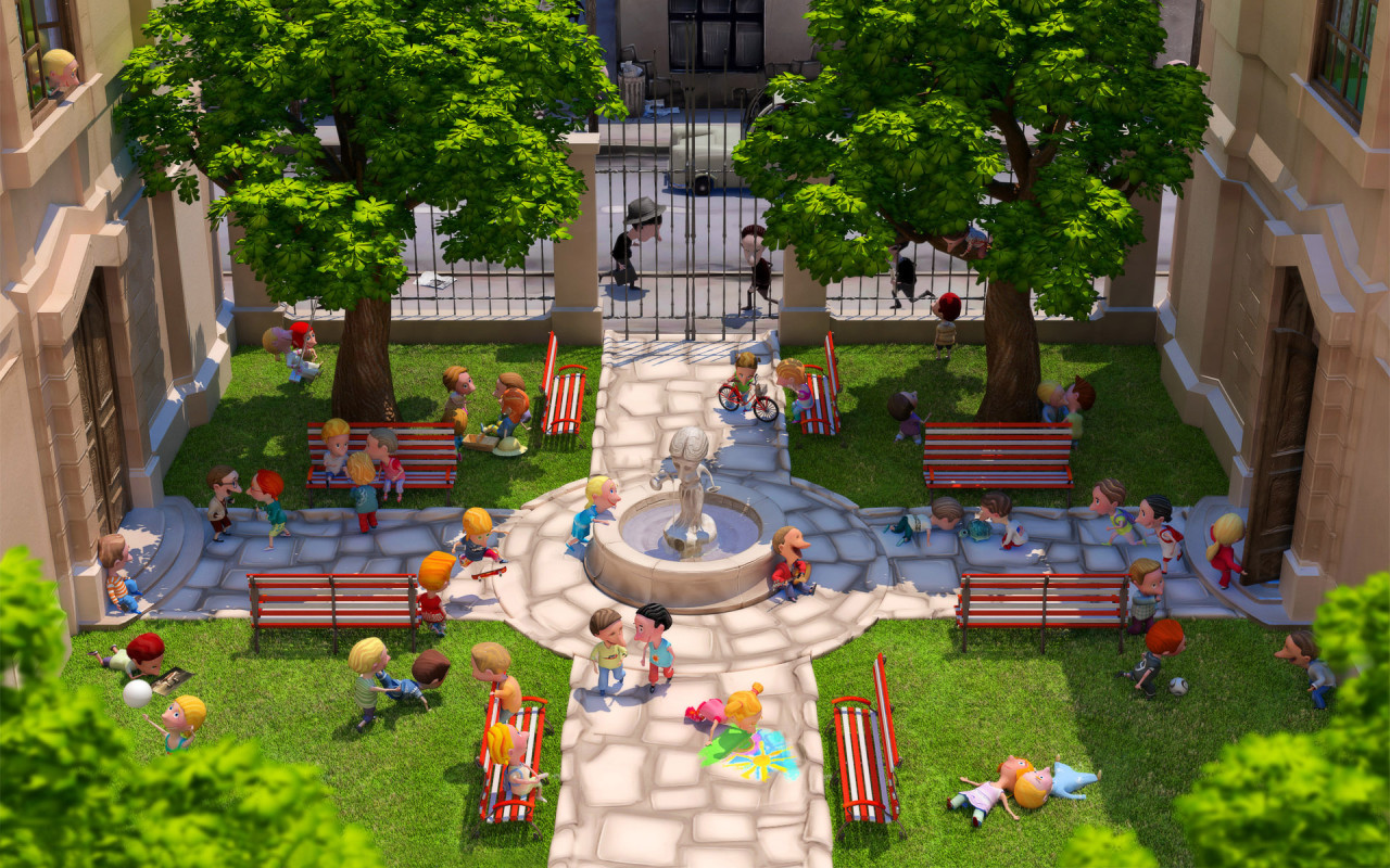 Школьный двор