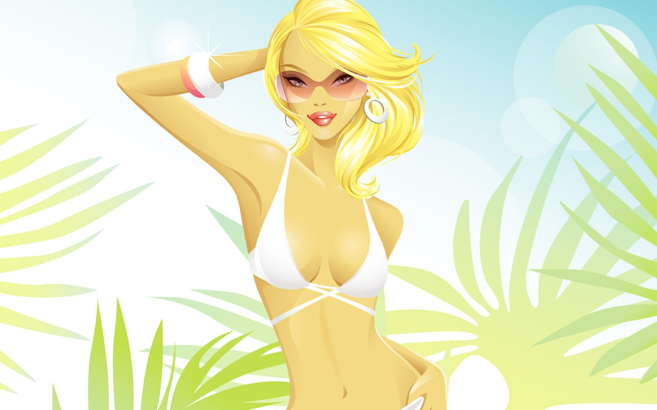 Пляжная красотка