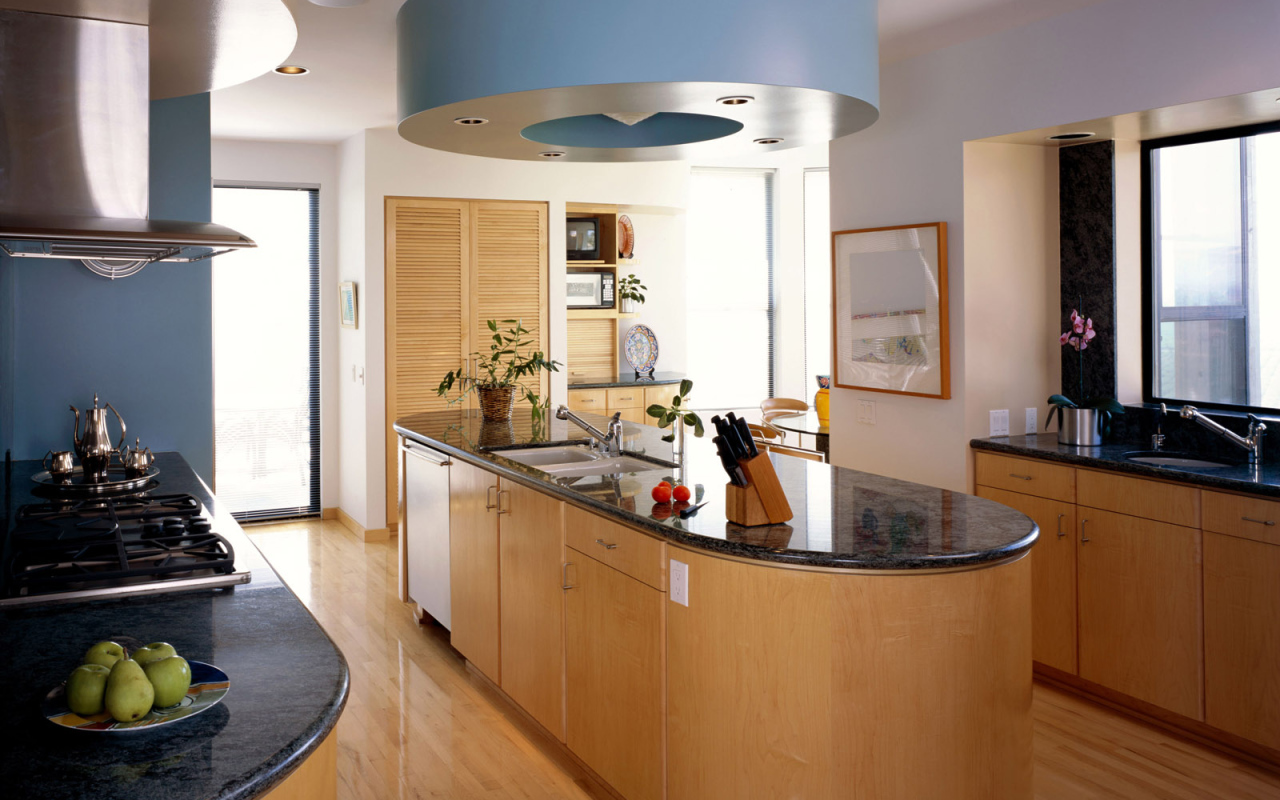 Красивый дизайн современной кухни