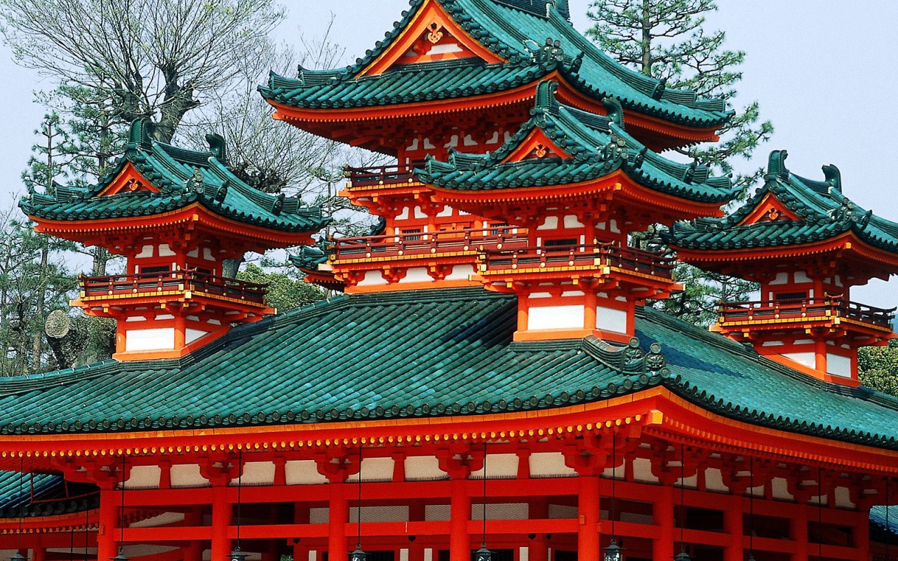 Святыня Heian, Киото, Япония