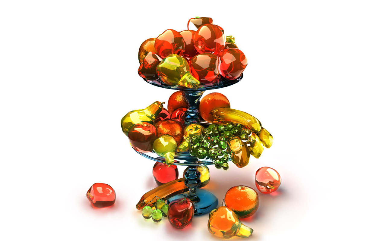 Стеклянные фрукты