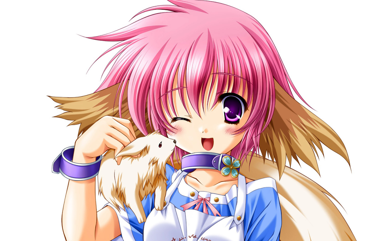 Девочка и зверек