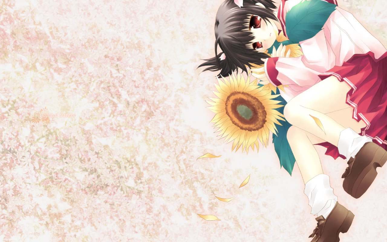 Девушка с подсолнухом