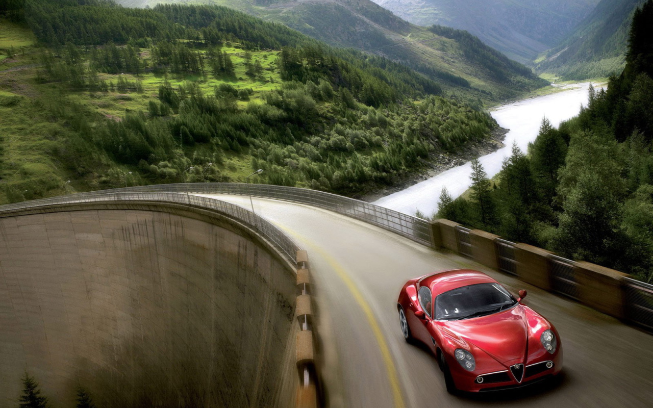 Проезжая плотину