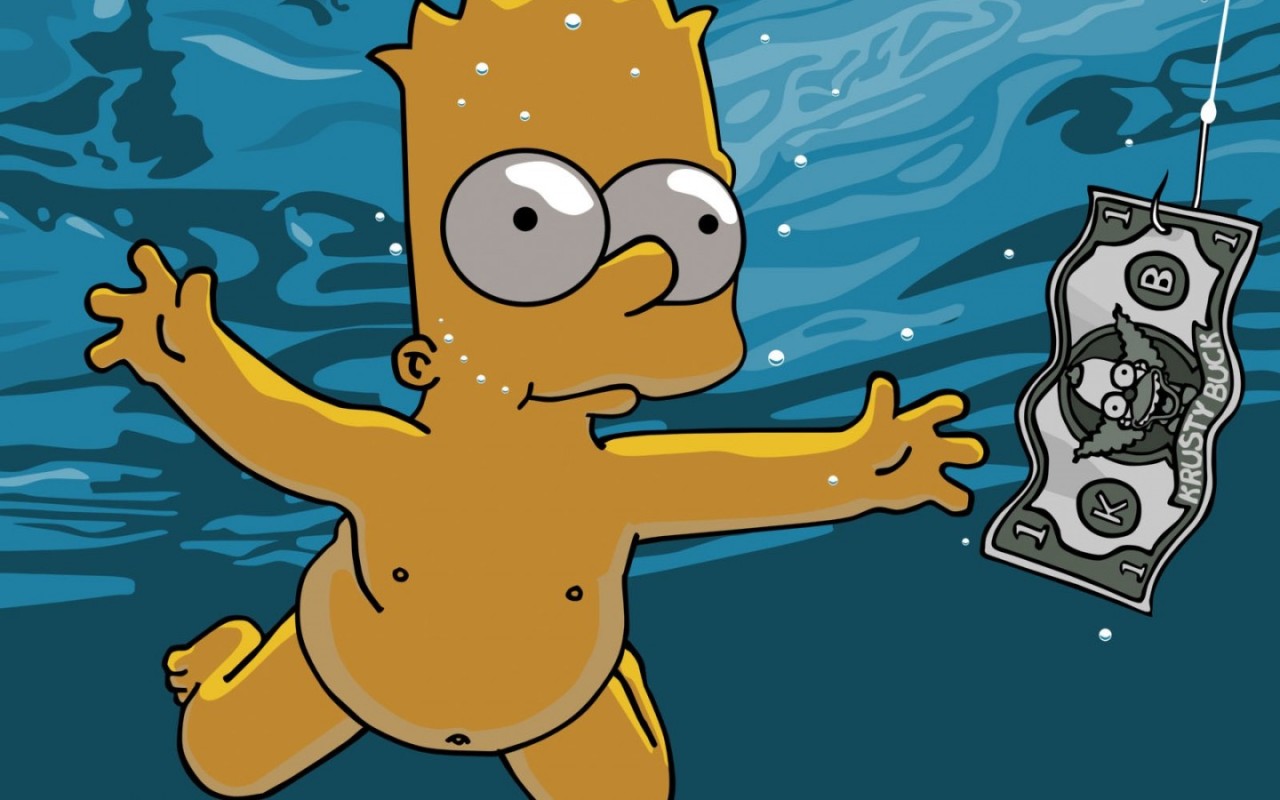 Барт Симпсон на рыбалке