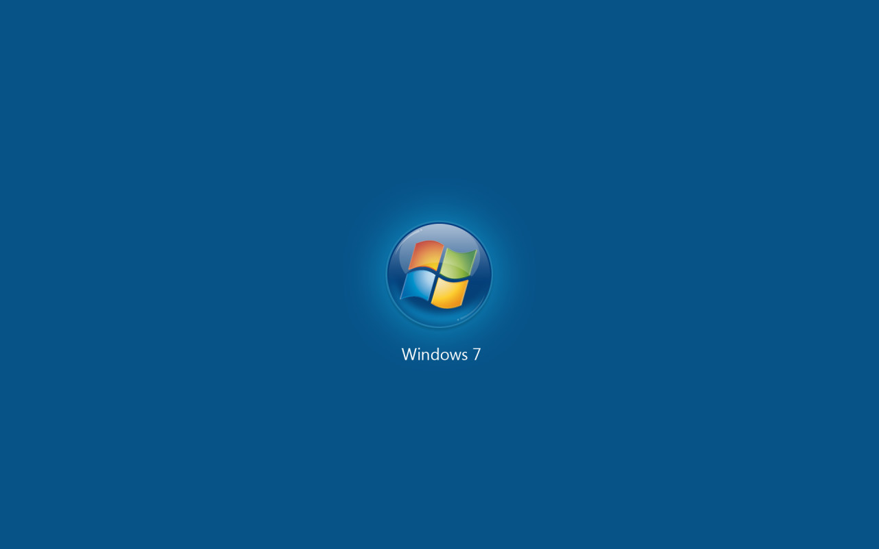 Microsoft Windows Seven blue