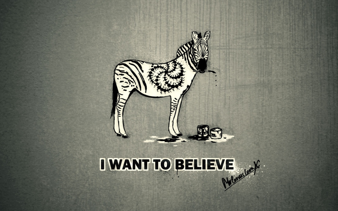 I want to believe