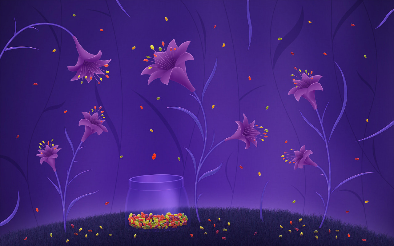 Цветы конфеты