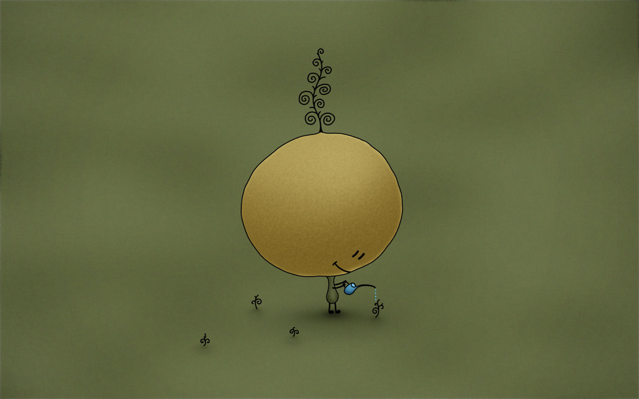 Человечек с большой головой