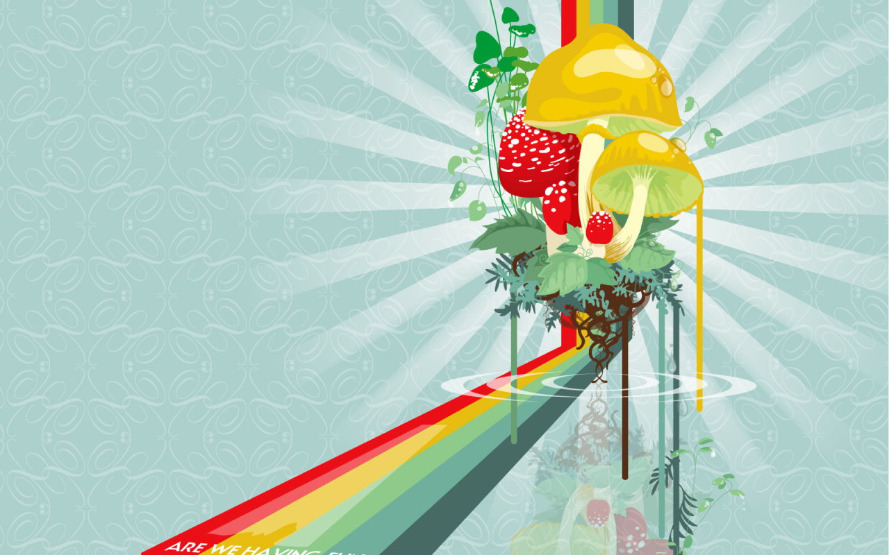 Разноцветные грибы