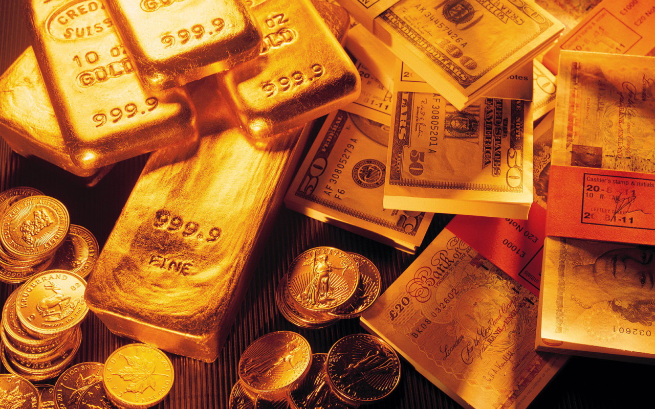 Золото и банкноты
