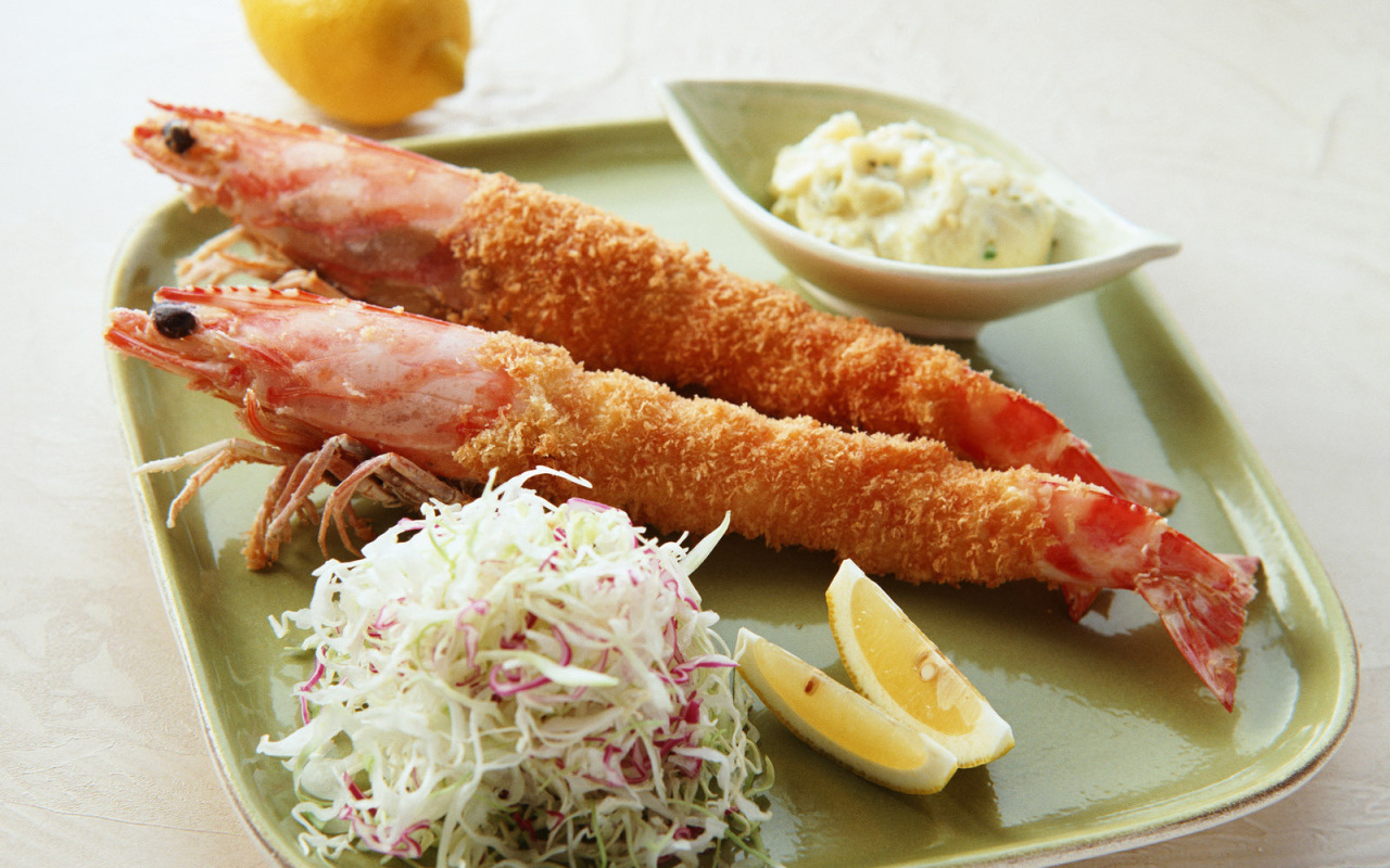 Жареные креветки