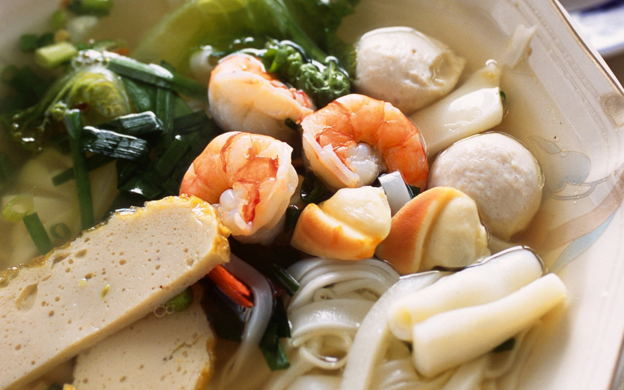 Суп с креветками