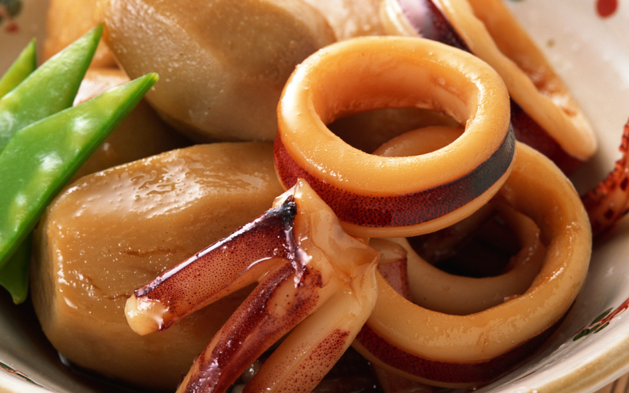 Кальмар с картошкой