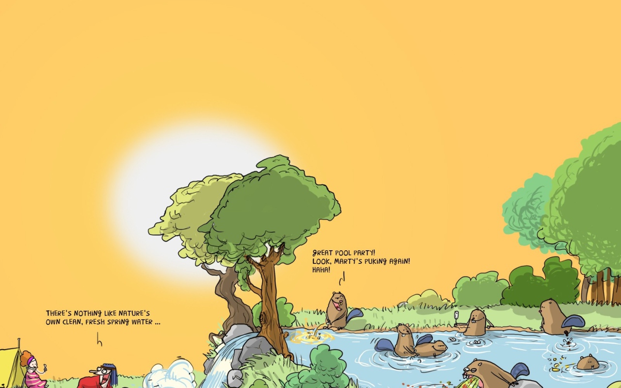 Бобры хулиганы