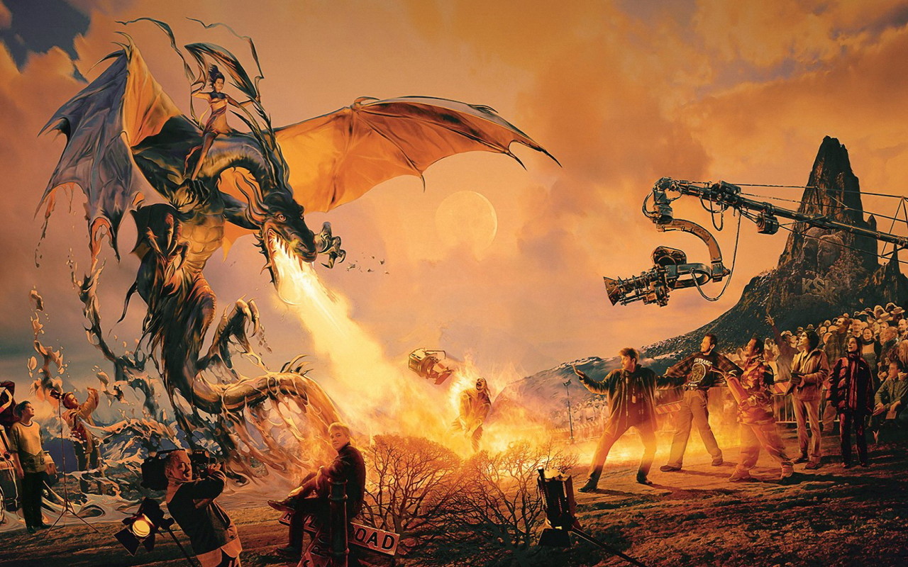 Съемка фантастического фильма