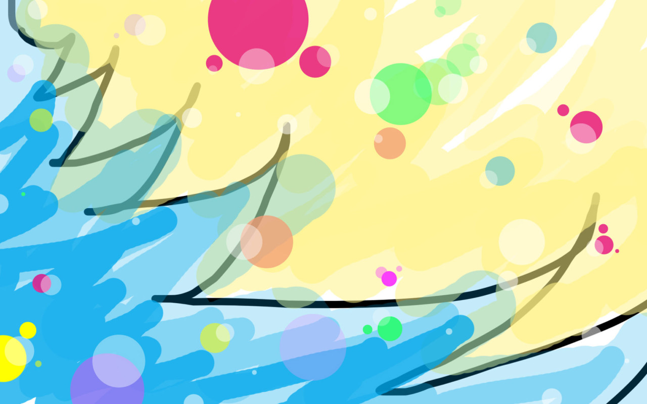 Нарисованная елка