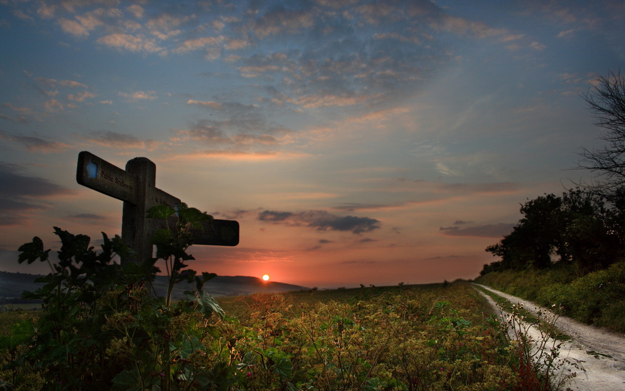 Закат на горизонте