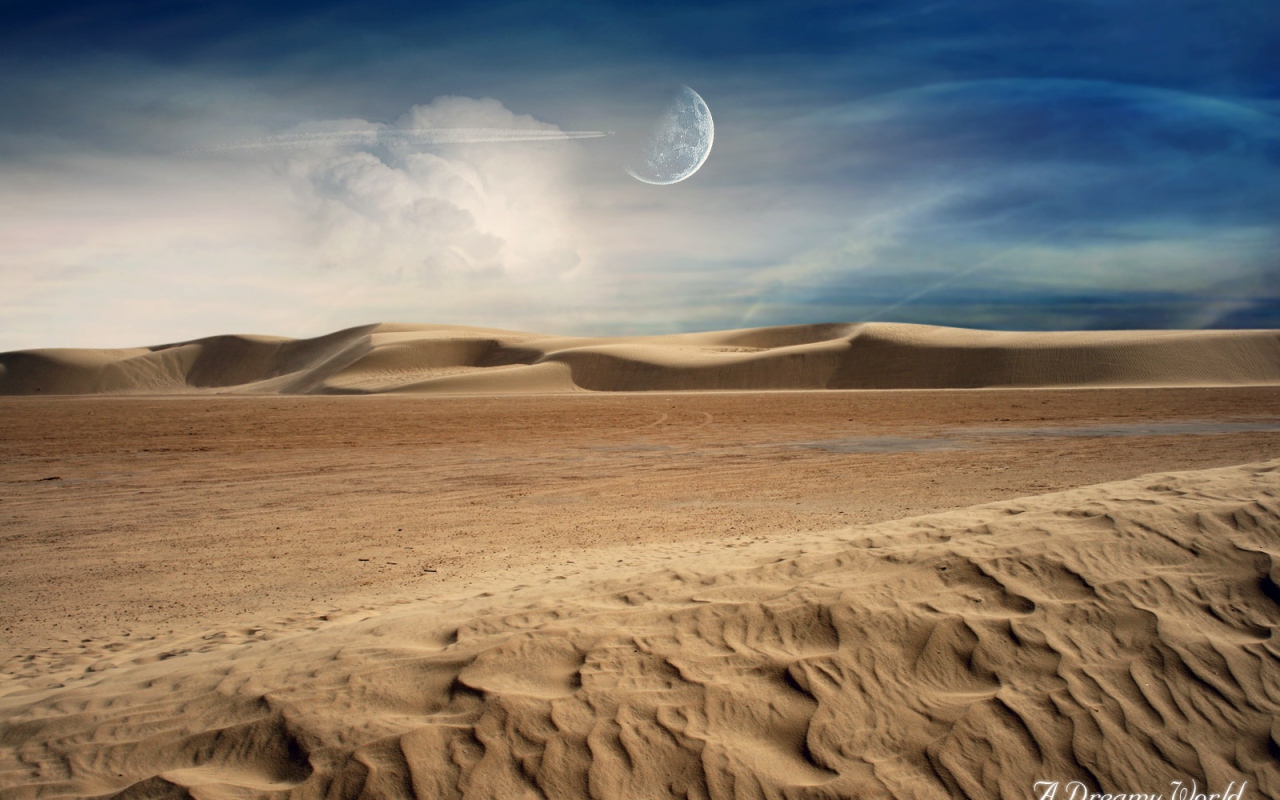 Луна в пустыне