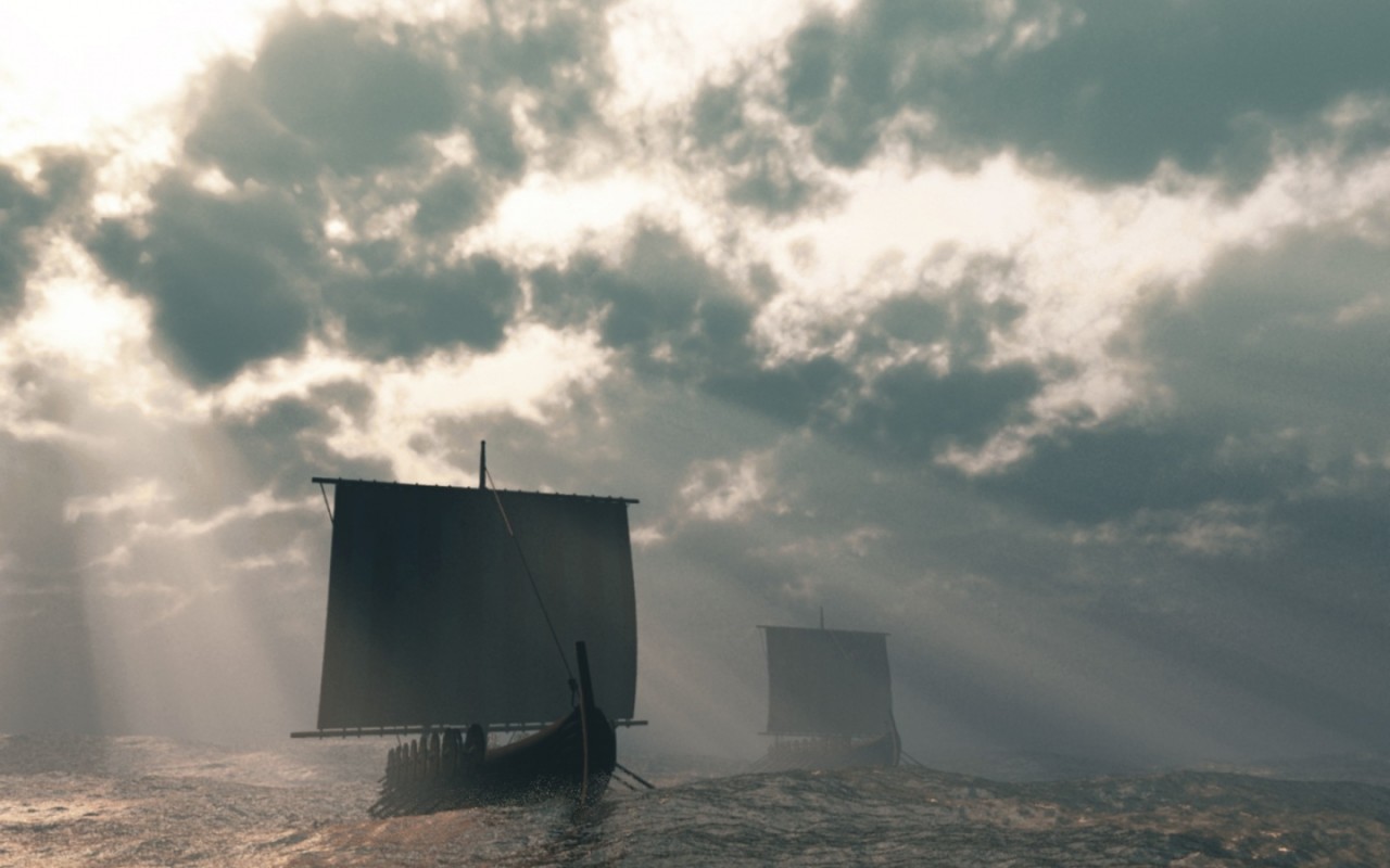 Лодки викингов