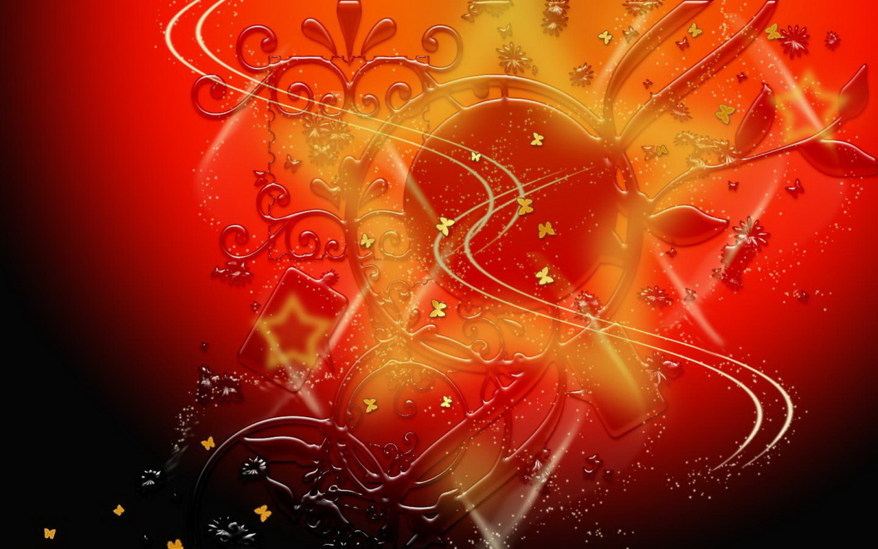 Узоры в красном цвете