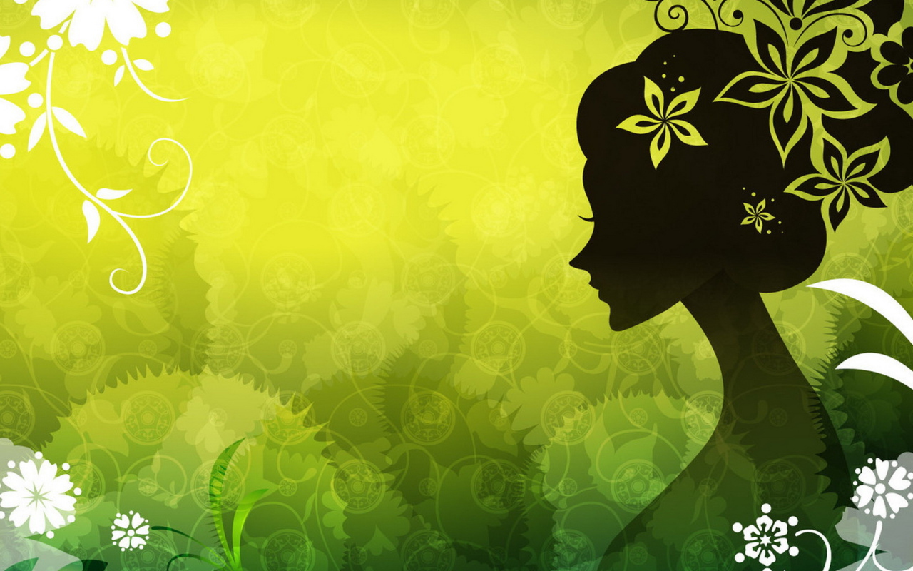 Женщина из цветов