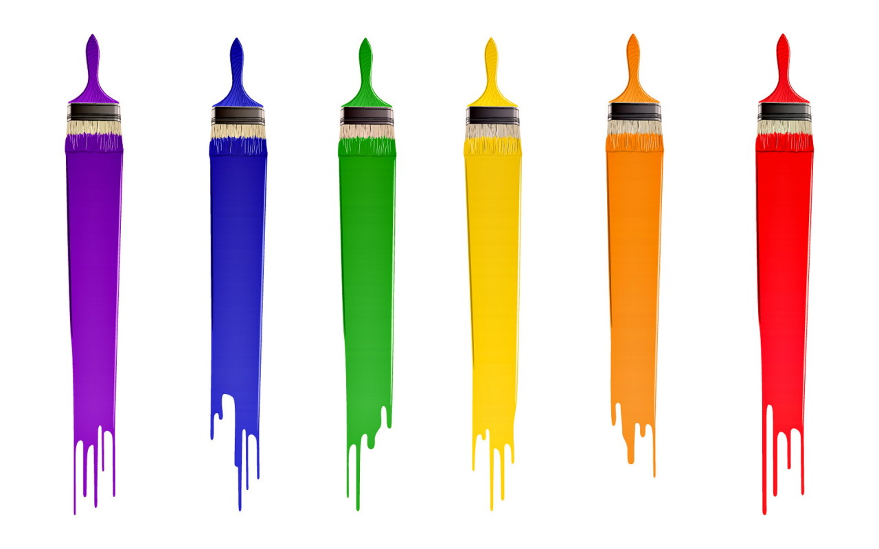 Разноцветные кисти
