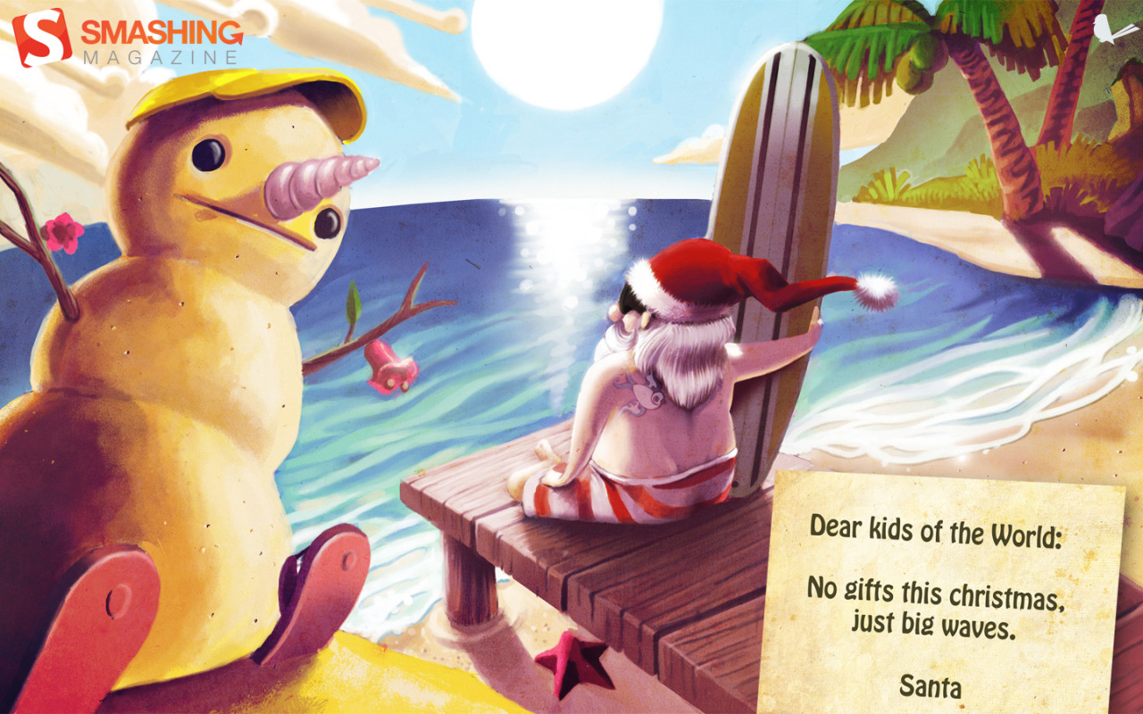 Санта Клаус в отпуске