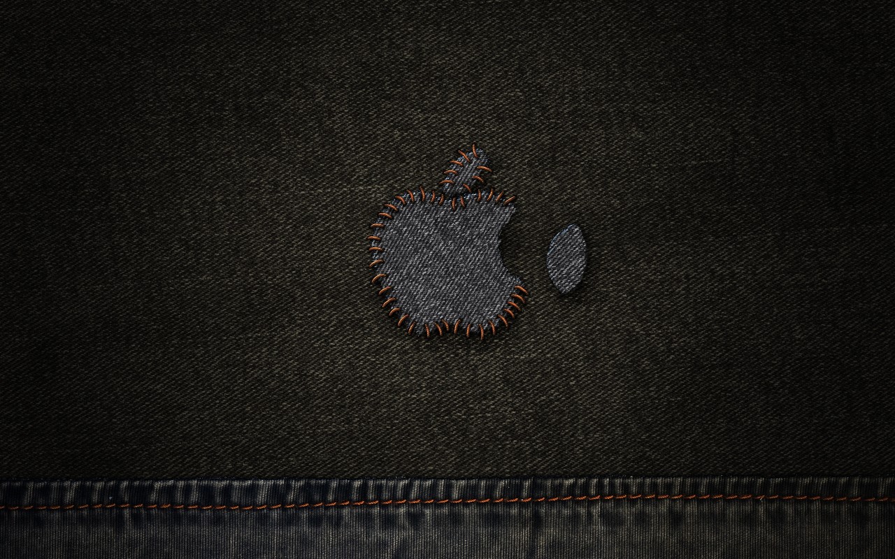 Джинсовая нашивка Apple