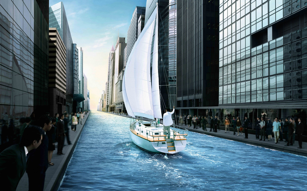 Двигаясь по ветру