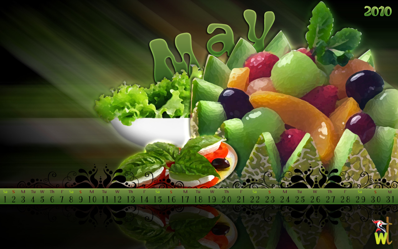 Фрукты Календарь Май 2010