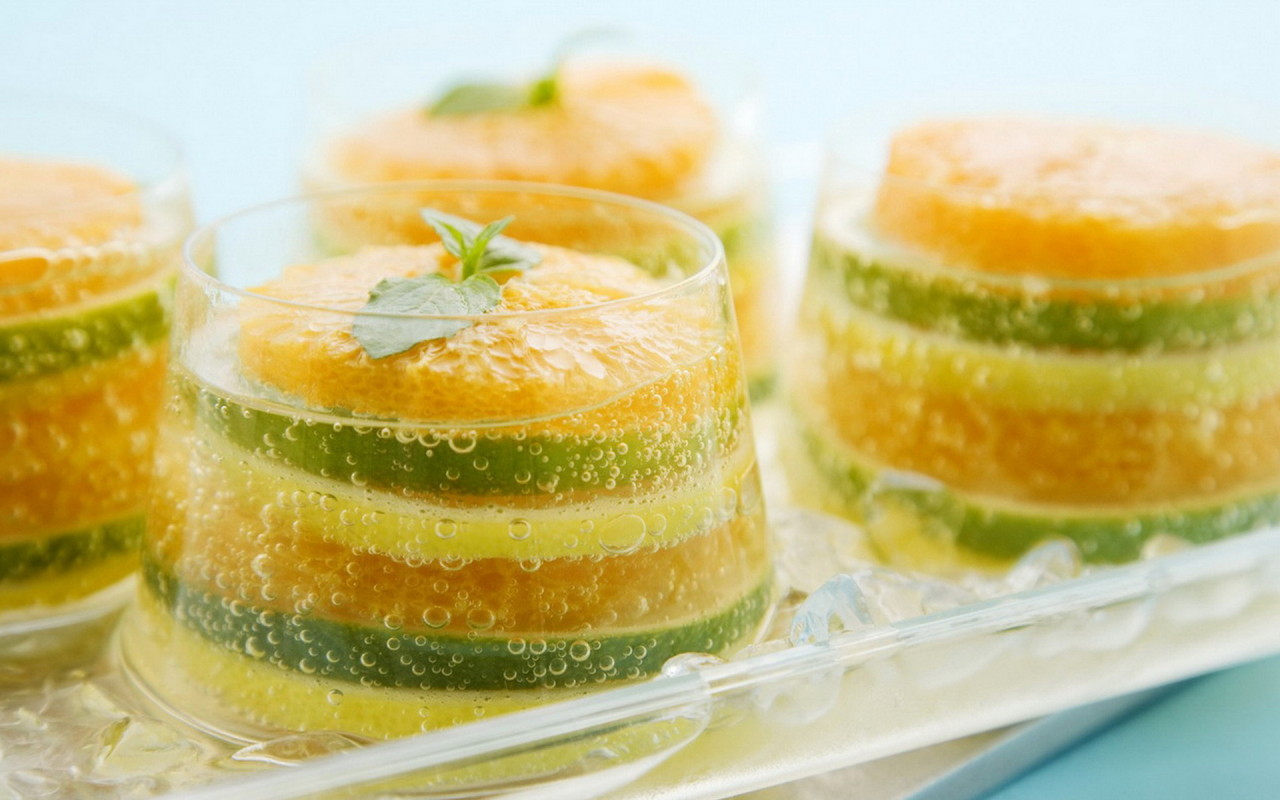 Фрукты в желе