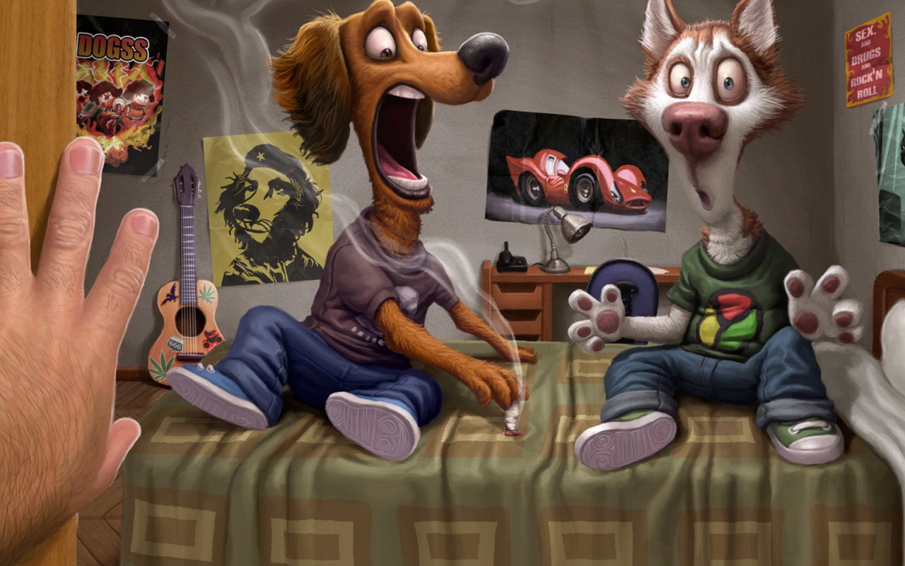 Обкуренные собаки