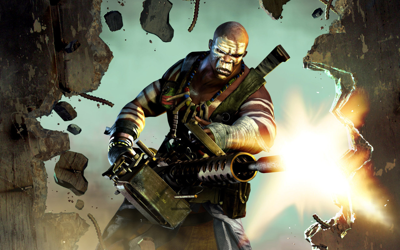 Негр с пулеметом