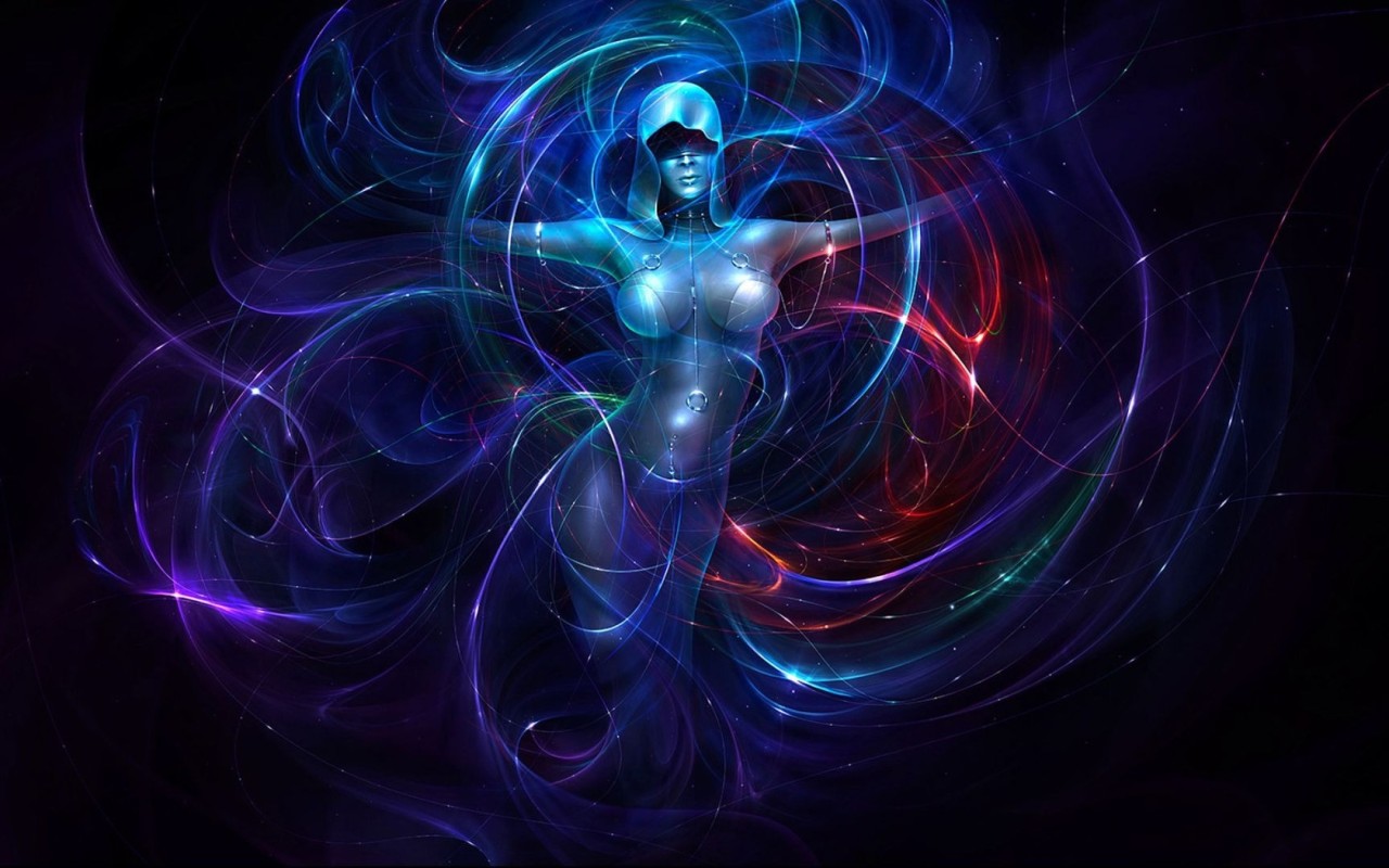 Девушка в неоне