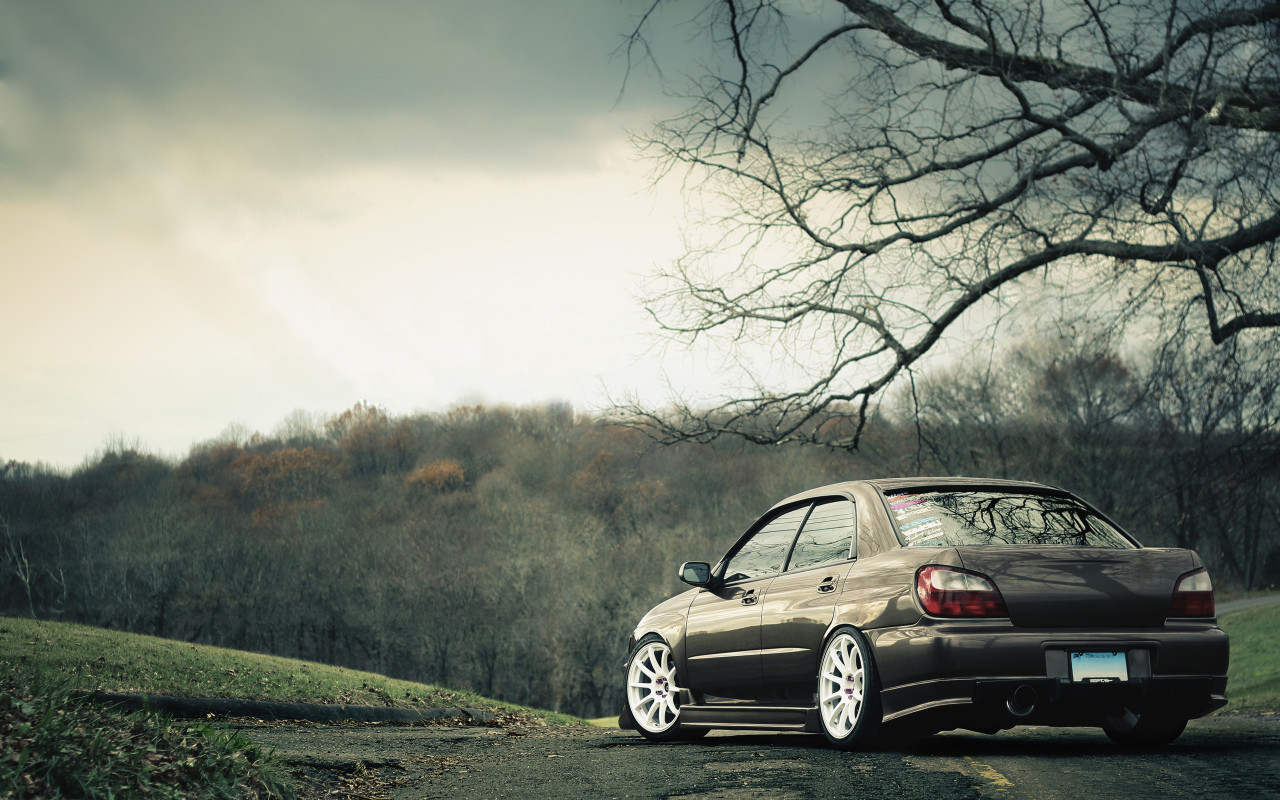 Subaru, серый металлик