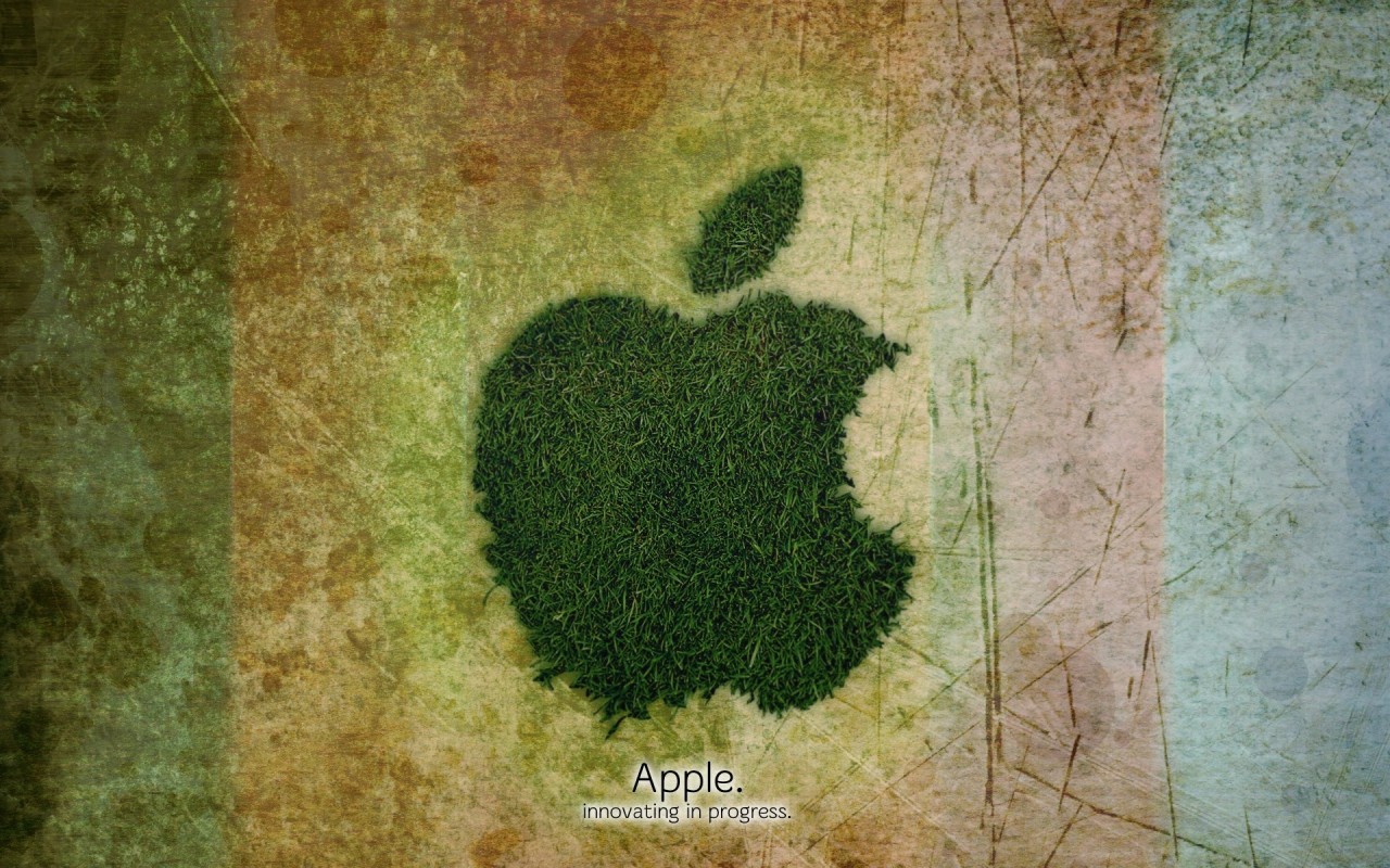 Apple, трава