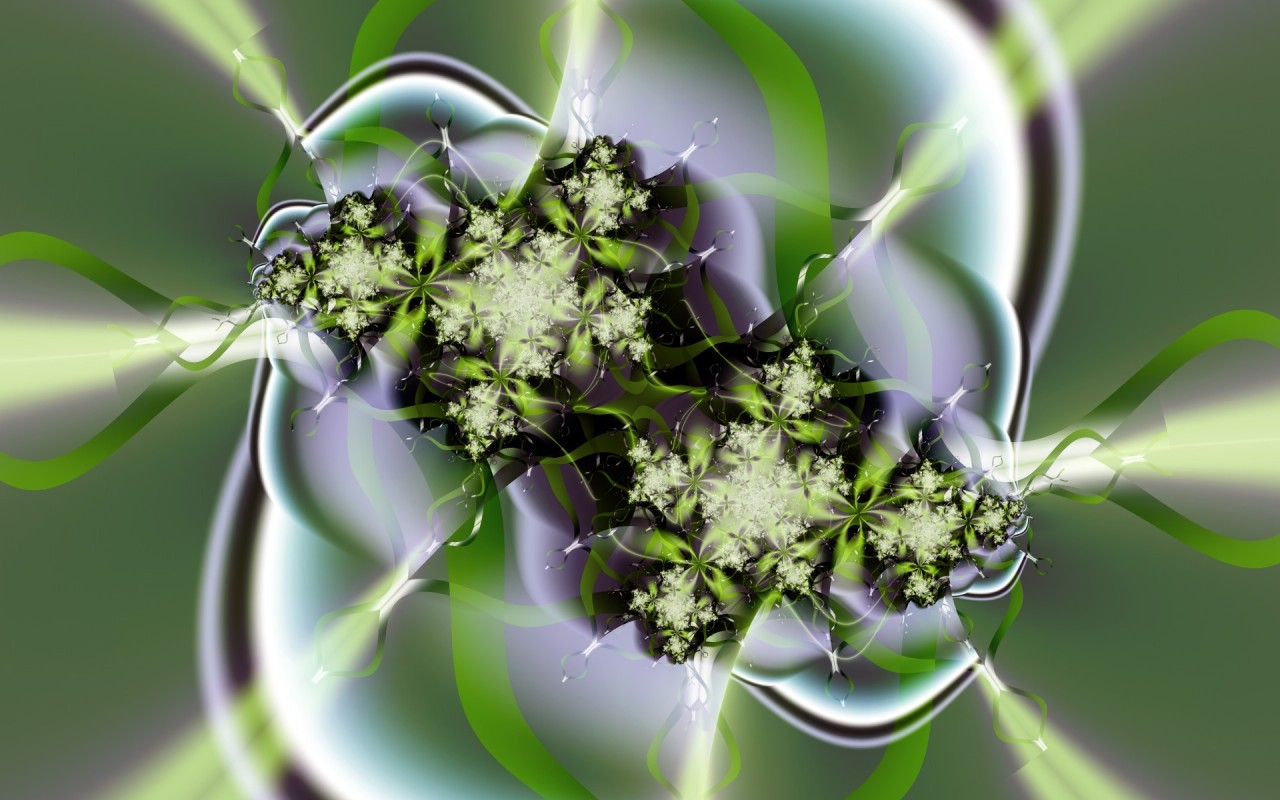 Зеленые цветы