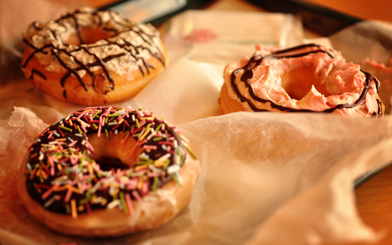 Разные пончики