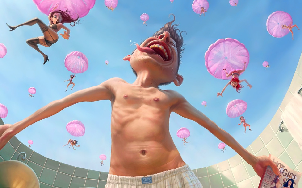 Девушки падают с неба