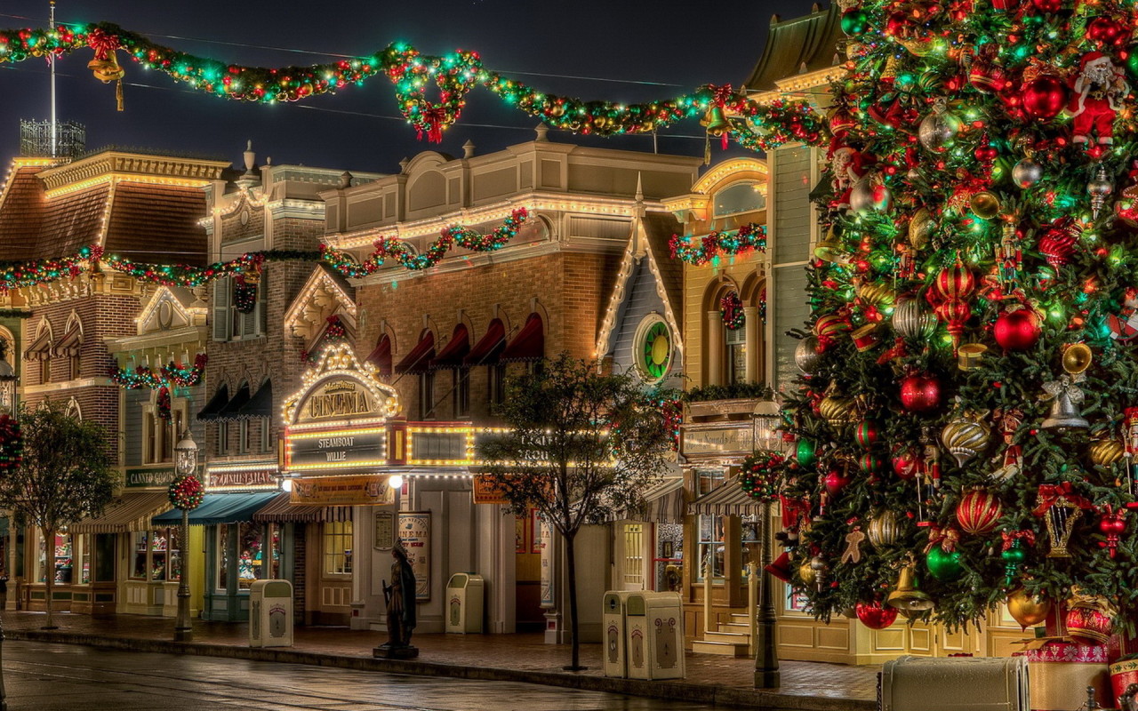 улица на Рождество