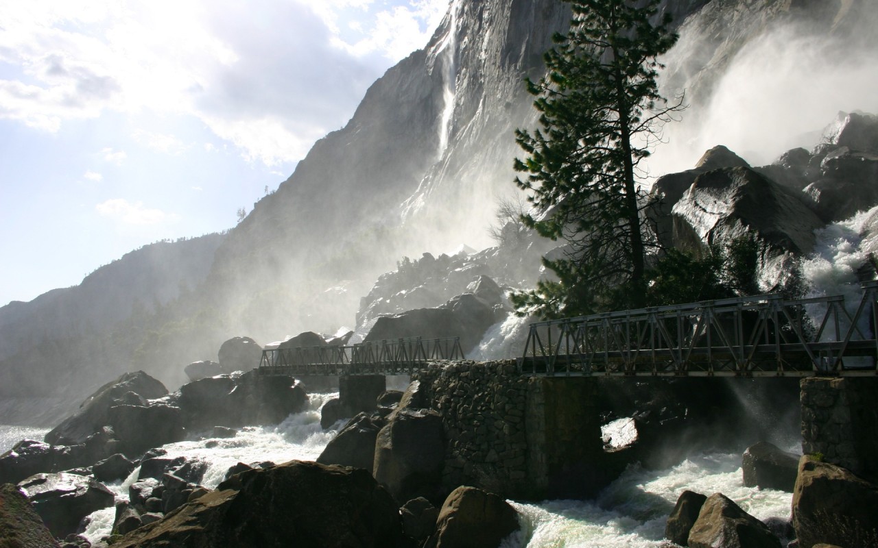 водопад   Wapama