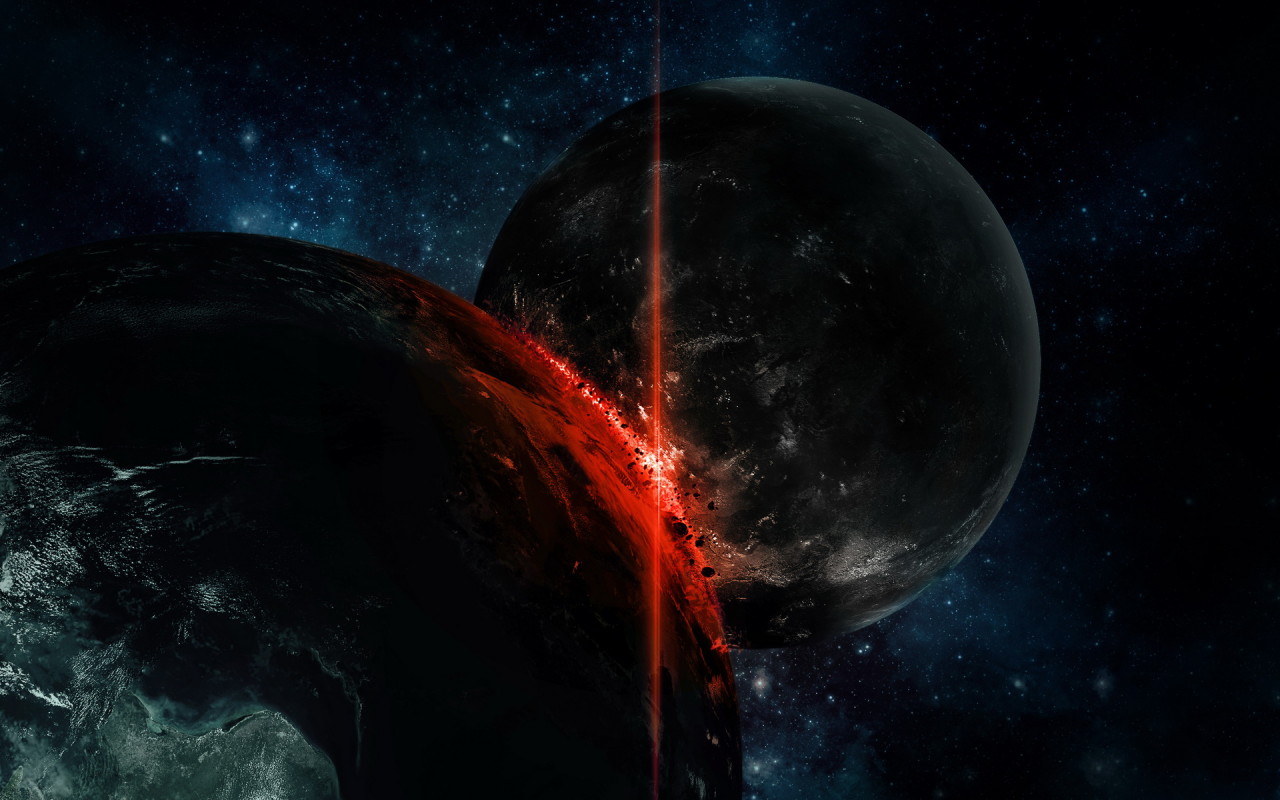 Столкновение планет гигантов